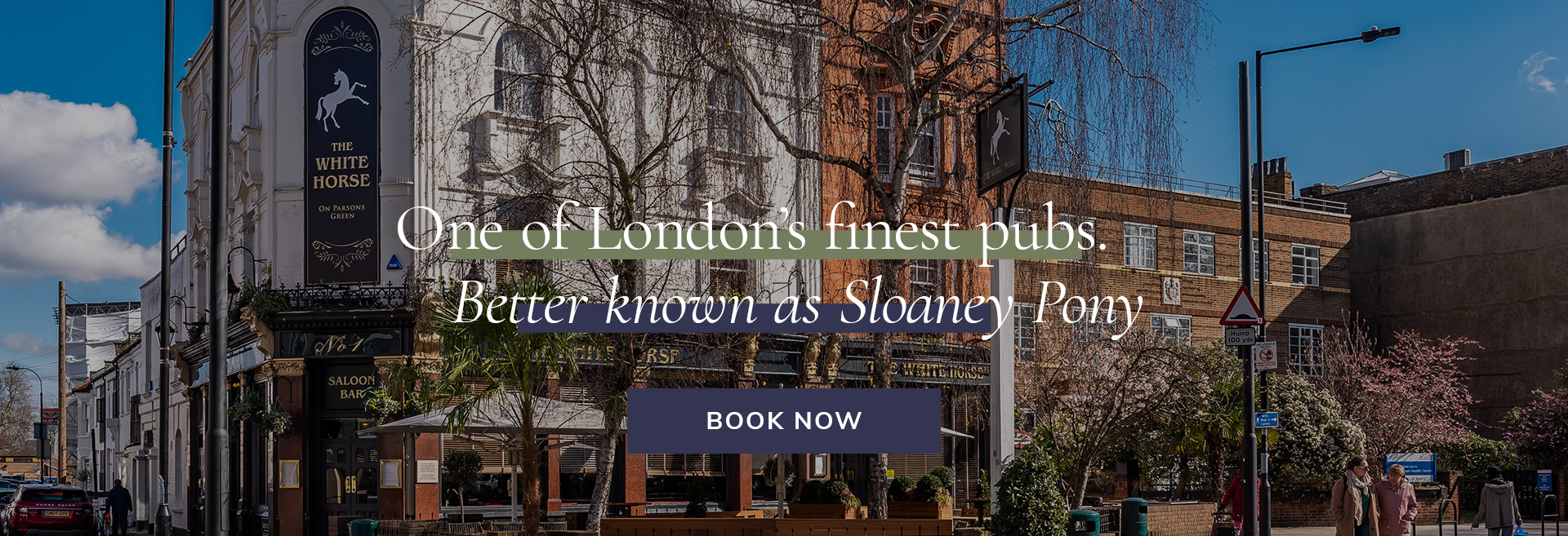 Enjoy a meal at your local pub at The White Horse in London